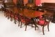 Antique 13ft Regency Triple Pillar Dining Table Circa 1900 &14  Swag back Chairs | Ref. no. A5127a | Regent Antiques