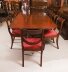 Antique 13ft Regency Triple Pillar Dining Table Circa 1900 &14  Swag back Chairs | Ref. no. A5127a | Regent Antiques