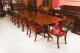Antique 13ft Regency Triple Pillar Dining Table Circa 1900 &14  Swag back Chairs | Ref. no. A5127a | Regent Antiques
