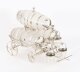 Antique Silver Plated Three Frosted Crystal Barrel Dispensers & Tot Pails 19thC | Ref. no. A5134 | Regent Antiques