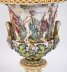 Antique Pair Large Italian Naples Capodimonte Urns / Vases 19th C | Ref. no. A5135 | Regent Antiques