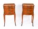 Antique Pair French Louis XV Parquetry Bombe Bedside Cabinets Chests 19th C | Ref. no. A5140 | Regent Antiques