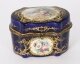 Antique French Cobalt Blue Sevres Porcelain Jewellery Casket 19th C | Ref. no. A5153 | Regent Antiques