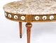 Vintage French Marble Top Giltwood Coffee Table with Limoges Plaques 20th C | Ref. no. A5158 | Regent Antiques