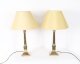Vintage Pair Corinthian Column Bronze Table Lamps  mid 20th C | Ref. no. A5171a | Regent Antiques