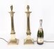 Vintage Pair Corinthian Column Bronze Table Lamps  mid 20th C | Ref. no. A5171a | Regent Antiques