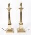 Vintage Pair Bronze Corinthian Column Table Lamps  mid 20th C | Ref. no. A5171b | Regent Antiques