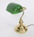 Vintage Articulated Green Glass Brass  Bankers Lamp Desk Lamp  20th C | Ref. no. A5175b | Regent Antiques
