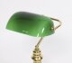 Vintage Articulated Green Glass Brass  Bankers Lamp Desk Lamp  20th C | Ref. no. A5175b | Regent Antiques