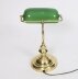 Vintage Articulated Green Glass Brass  Bankers Lamp Desk Lamp  20th C | Ref. no. A5175b | Regent Antiques