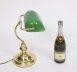 Vintage Articulated Green Glass Brass  Bankers Lamp Desk Lamp  20th C | Ref. no. A5175b | Regent Antiques