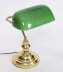 Vintage Articulated Green Glass Brass  Bankers Lamp Desk Lamp  20th C | Ref. no. A5175b | Regent Antiques