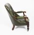 Antique Pair Victorian His & Hers Green Leather Armchairs 19th C | Ref. no. A5177 | Regent Antiques