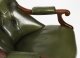 Antique Pair Victorian His & Hers Green Leather Armchairs 19th C | Ref. no. A5177 | Regent Antiques