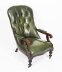 Antique Pair Victorian His & Hers Green Leather Armchairs 19th C | Ref. no. A5177 | Regent Antiques