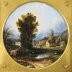 Antique Pair Oil on Board Tondo Landscape Paintings John Bell Mid  19th C | Ref. no. A5179 | Regent Antiques