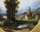 Antique Pair Oil on Board Tondo Landscape Paintings John Bell Mid  19th C | Ref. no. A5179 | Regent Antiques