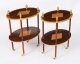 Vintage Pair Flame Mahogany & Satin Wood Etagere Occasional Tables  20th C | Ref. no. A5183L | Regent Antiques