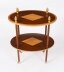 Vintage Pair Flame Mahogany & Satin Wood Etagere Occasional Tables  20th C | Ref. no. A5183L | Regent Antiques