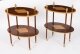 Vintage Pair Flame Mahogany & Satin Wood Etagere Occasional Tables  20th C | Ref. no. A5183L | Regent Antiques