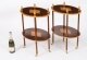 Vintage Pair Flame Mahogany & Satin Wood Etagere Occasional Tables  20th C | Ref. no. A5183L | Regent Antiques