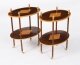 Vintage Pair Flame Mahogany & Satin Wood Etagere Occasional Tables 20th C | Ref. no. A5184 | Regent Antiques