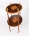 Vintage Pair Flame Mahogany & Satin Wood Etagere Occasional Tables 20th C | Ref. no. A5184 | Regent Antiques