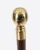 Vintage English Brass Topped Walking Stick Compass Flask Mid 20th C 88cm 34 inch | Ref. no. A5187a | Regent Antiques