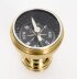 Vintage English Brass Topped Walking Stick Compass Flask Mid 20th C 88cm 34 inch | Ref. no. A5187a | Regent Antiques