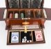 Antique Satin Wood Inlaid Three Cut Crystal Decanter Tantalus & Games 19th C | Ref. no. A5192 | Regent Antiques
