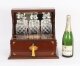 Antique Satin Wood Inlaid Three Cut Crystal Decanter Tantalus & Games 19th C | Ref. no. A5192 | Regent Antiques