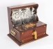 Antique Satin Wood Inlaid Three Cut Crystal Decanter Tantalus & Games 19th C | Ref. no. A5192 | Regent Antiques
