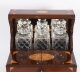 Antique Satin Wood Inlaid Three Cut Crystal Decanter Tantalus & Games 19th C | Ref. no. A5192 | Regent Antiques
