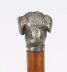 Antique Dogs Head Sliver Plated Handled Walking Stick Cane 19thC 94cm / 37 inch | Ref. no. A5201 | Regent Antiques