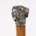 Antique Dogs Head Sliver Plated Handled Walking Stick Cane 19thC 94cm / 37 inch | Ref. no. A5201 | Regent Antiques