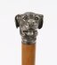 Antique Dogs Head Sliver Plated Handled Walking Stick Cane 19thC 94cm / 37 inch | Ref. no. A5201 | Regent Antiques