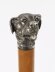 Antique Dogs Head Sliver Plated Handled Walking Stick Cane 19thC 94cm / 37 inch | Ref. no. A5201 | Regent Antiques