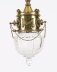 Antique Edwardian Pair Brass & Cut Crystal Ceiling Lights Circa 1900 | Ref. no. A5204a | Regent Antiques