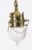 Antique Edwardian Pair Brass & Cut Crystal Ceiling Lights Circa 1900 | Ref. no. A5204a | Regent Antiques