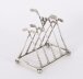 Antique Sterling Silver Letter Toast Rack Crossed Golf Clubs Birmingham 1908 | Ref. no. A5218 | Regent Antiques