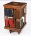 Antique Edwardian Flame Mahogany & Inlaid Revolving Bookcase Circa 1900 | Ref. no. A5225 | Regent Antiques