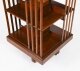 Antique Edwardian Flame Mahogany & Inlaid Revolving Bookcase Circa 1900 | Ref. no. A5225 | Regent Antiques