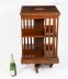 Antique Edwardian Flame Mahogany & Inlaid Revolving Bookcase Circa 1900 | Ref. no. A5225 | Regent Antiques