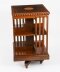 Antique Edwardian Flame Mahogany & Inlaid Revolving Bookcase Circa 1900 | Ref. no. A5225 | Regent Antiques