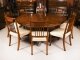 Vintage 7ft6" diameter Flame Mahogany Jupe Dining Table 12 chairs Harrods 20th C | Ref. no. A5229a | Regent Antiques