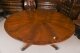 Vintage 7ft6" diameter Flame Mahogany Jupe Dining Table 12 chairs Harrods 20th C | Ref. no. A5229a | Regent Antiques