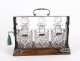 Antique Betjemann’s Coromandel 3 Crystal Decanter Tantalus Silver Hallmarks 1907 | Ref. no. A5259 | Regent Antiques