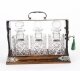 Antique Betjemann’s Coromandel 3 Crystal Decanter Tantalus Silver Hallmarks 1907 | Ref. no. A5259 | Regent Antiques