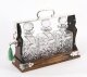 Antique Betjemann’s Coromandel 3 Crystal Decanter Tantalus Silver Hallmarks 1907 | Ref. no. A5259 | Regent Antiques