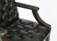 Vintage Pair English Green Gainsborough Leather Desk Chairs 20th C | Ref. no. A5261 | Regent Antiques